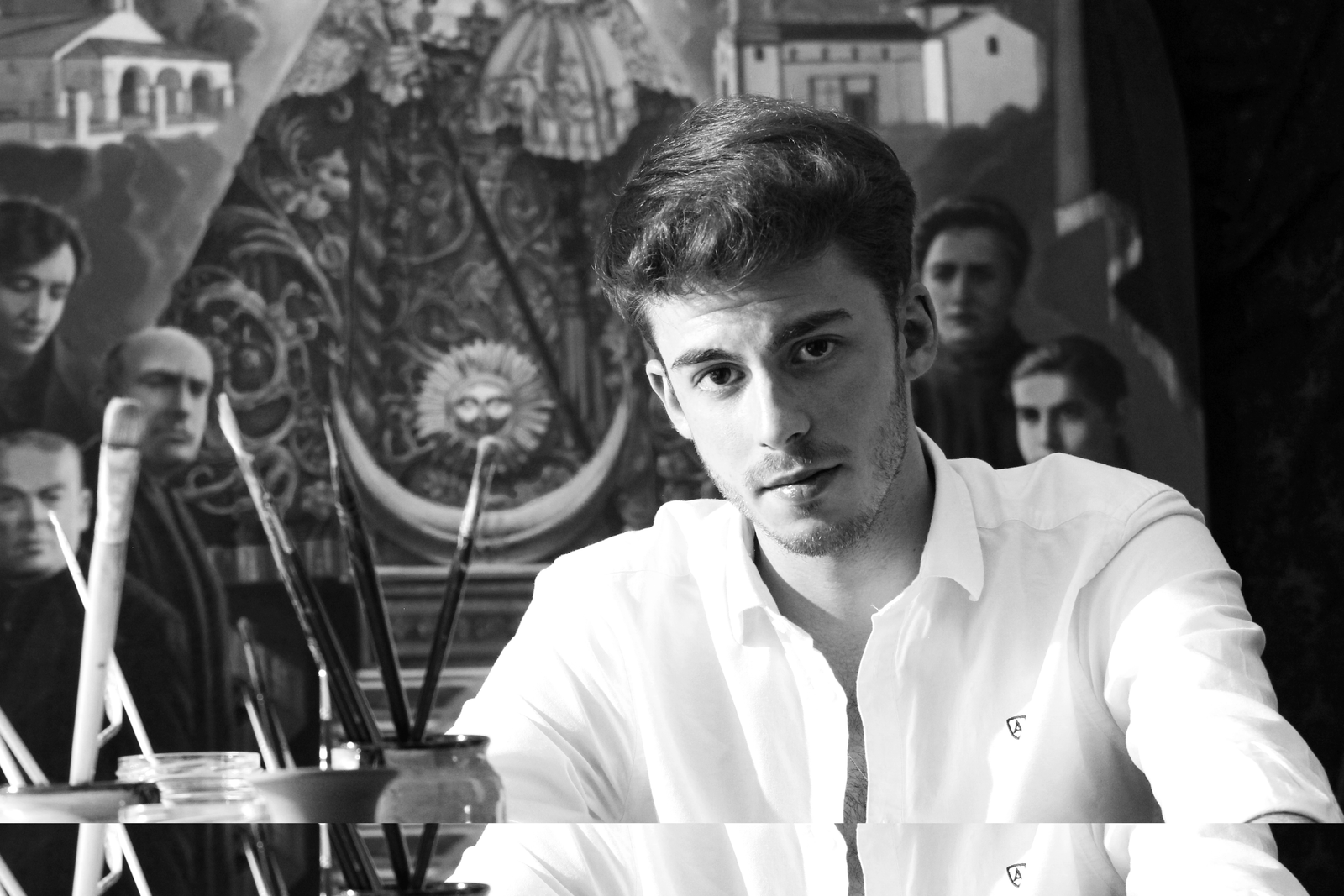 Fernández Villarejo en su taller